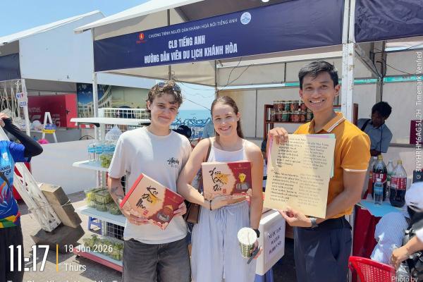 Câu lạc bộ Tiếng Anh Hướng dẫn viên Du lịch Khánh Hòa tham gia Ngày hội Tiếng Anh Khánh Hòa 2026 tại Nha Trang